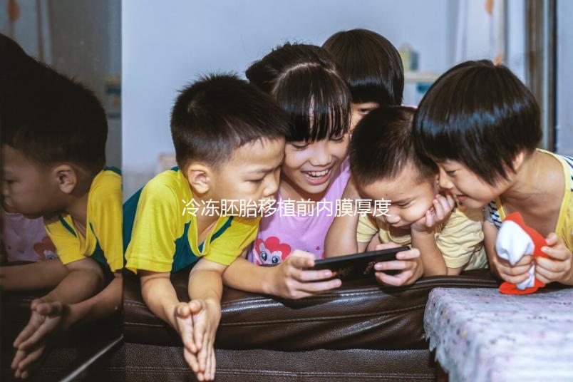 冷凍胚胎移植前內膜厚度可同房分析，60s不出血