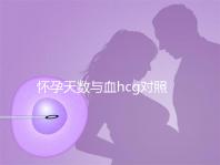 懷孕天數與血hcg對照表參考，孕早期排除病理性生化妊娠