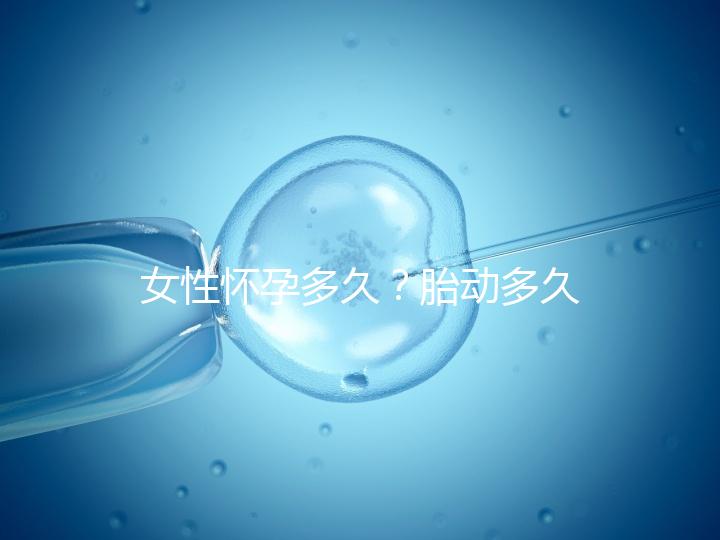 女性懷孕多久？胎動(dòng)多久？