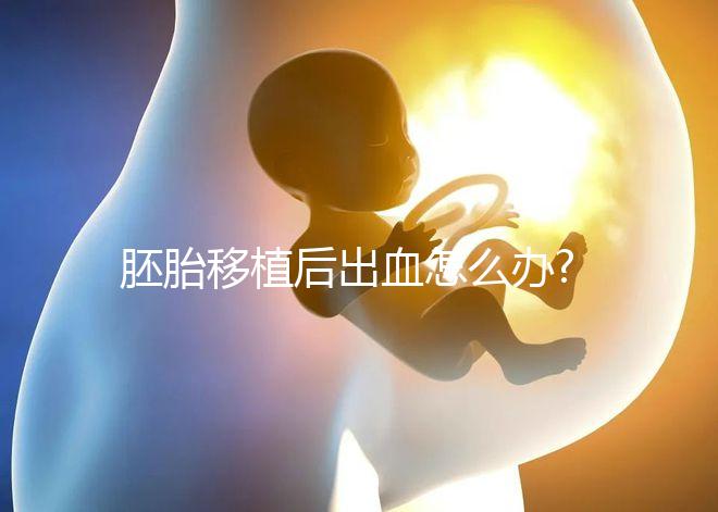 胚胎移植后出血怎么辦?不同階段的應(yīng)對辦法看這里