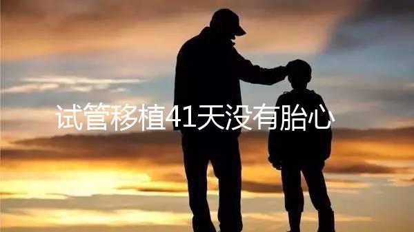 試管移植41天沒(méi)有胎心胎芽？出現(xiàn)這些癥狀小心胎停育