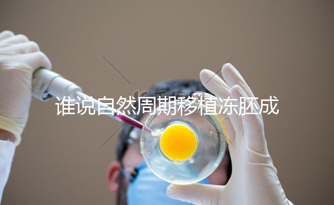誰說自然周期移植凍胚成功率不高，試管夫婦分享助孕經驗
